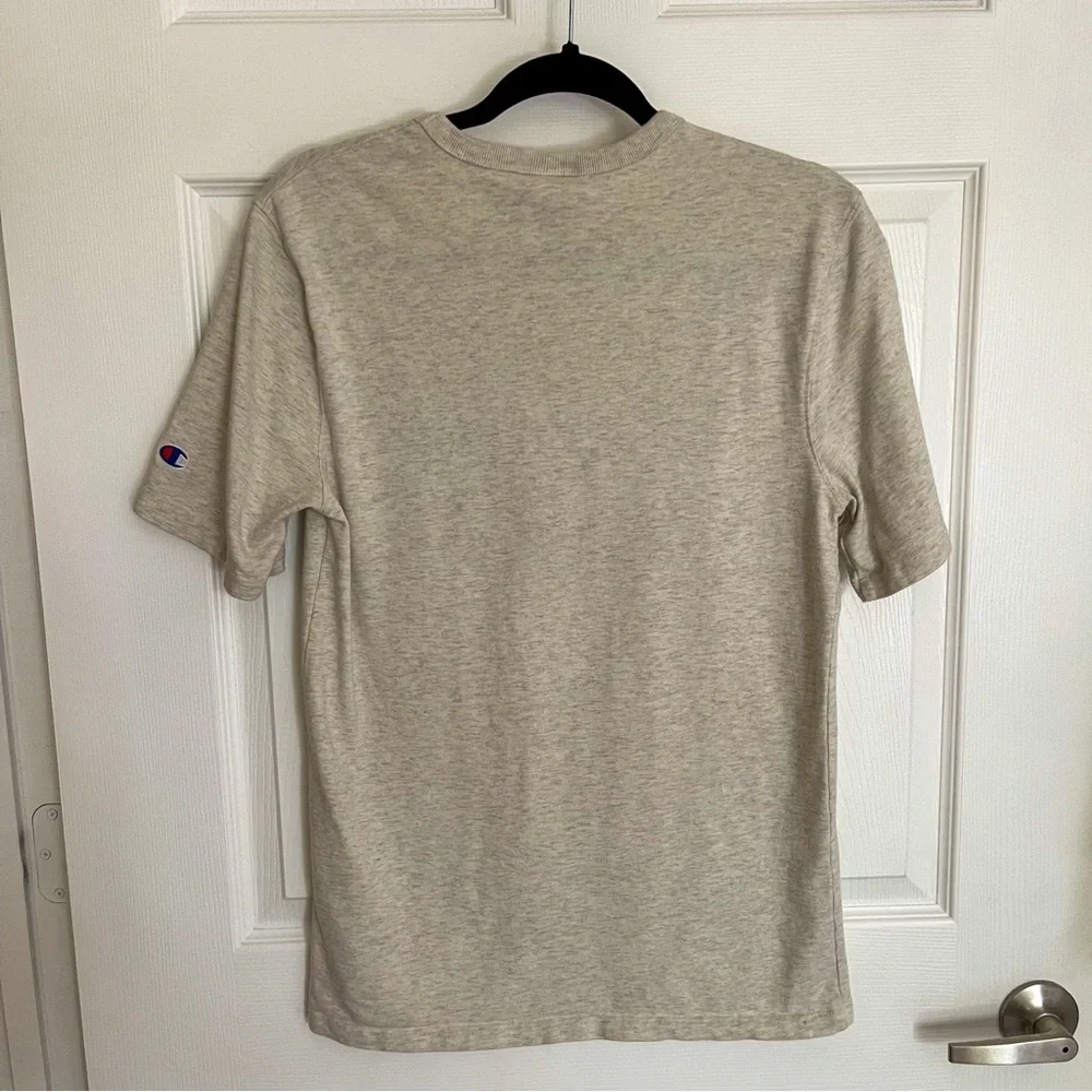 Men’s Champion Heritage Tee - Medium - Marled Oatmeal - Heavyweight Cotton - Picture 2 of 8